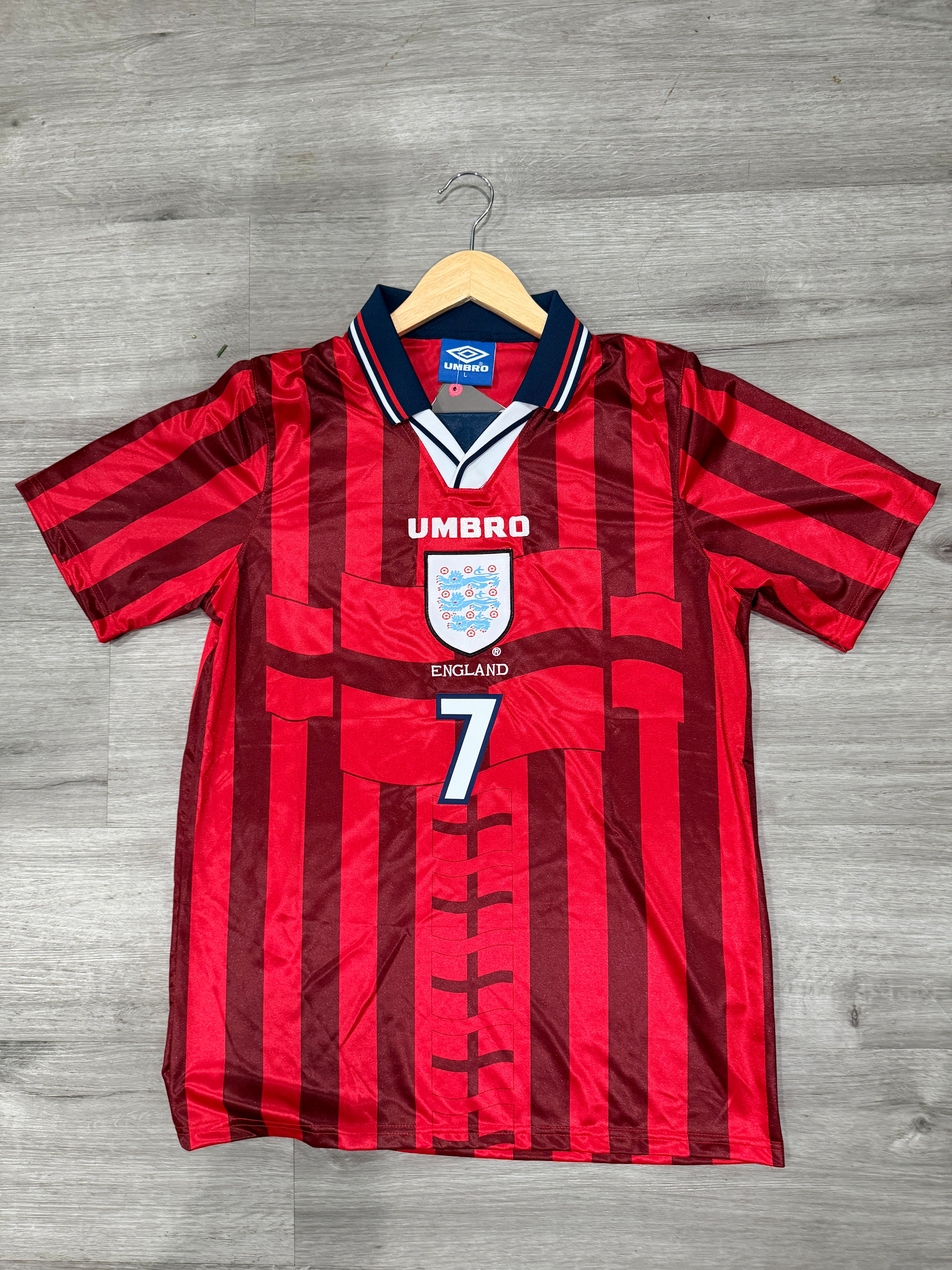 England 1998 Away - Beckham #7